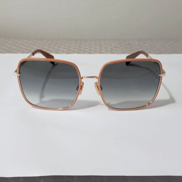 NWOT Rag & Bone brown frame & gold temple w/ greenish smoke lens sunglasses - Picture 7 of 8